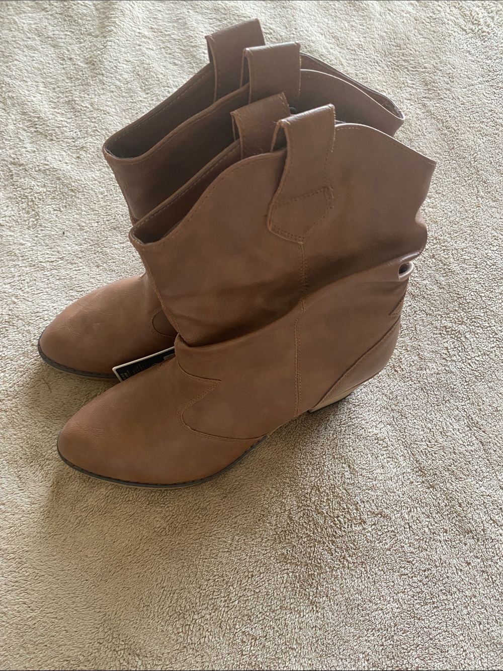 Charles Albert Brown Slouch Western boots